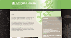 Desktop Screenshot of drkatrinarowan.com.au