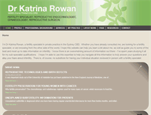 Tablet Screenshot of drkatrinarowan.com.au